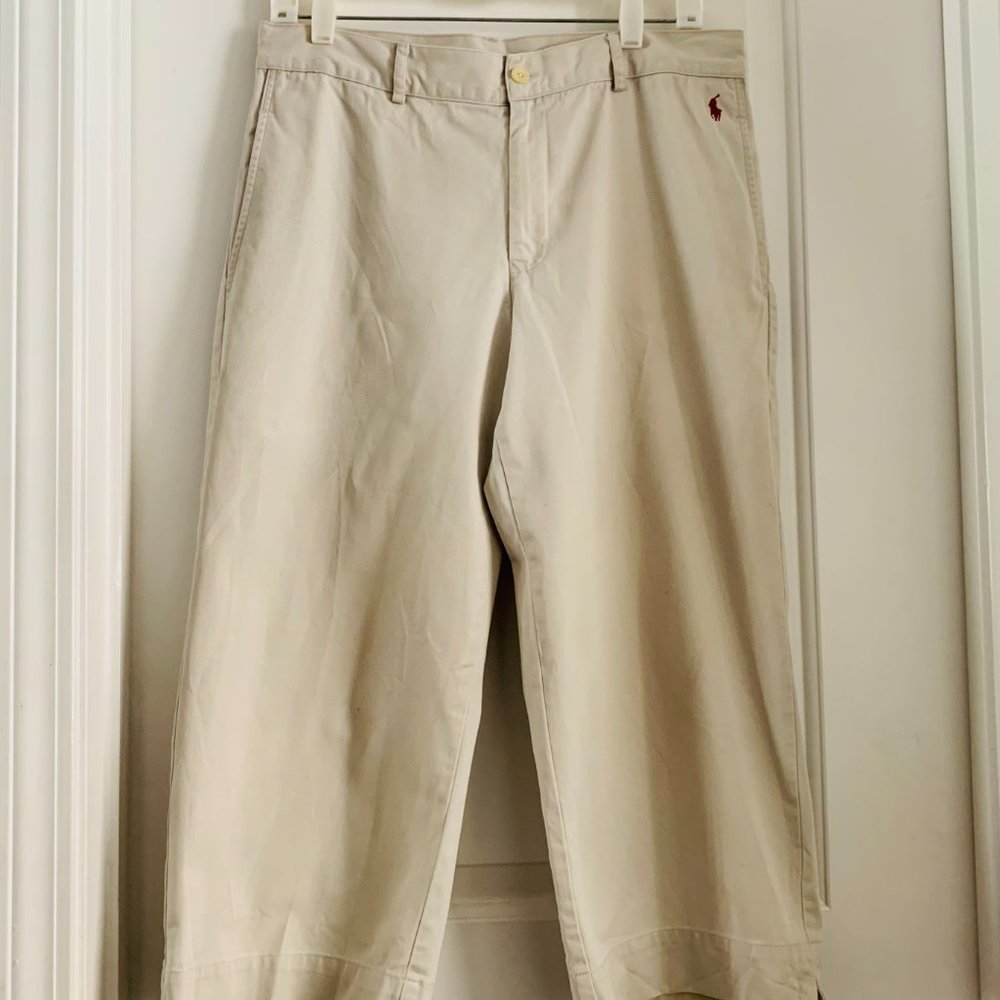 Ralph Lauren Sport Khaki Capri Pants Size 12